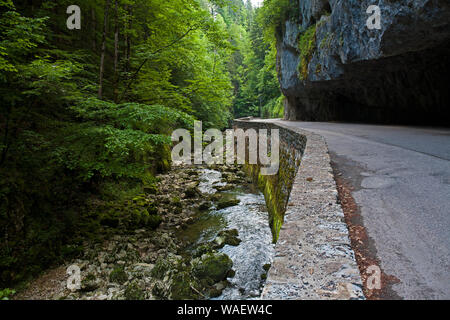 Bourne River Gorges de la Bourne Vercors regionalen Naturpark Frankreich Stockfoto