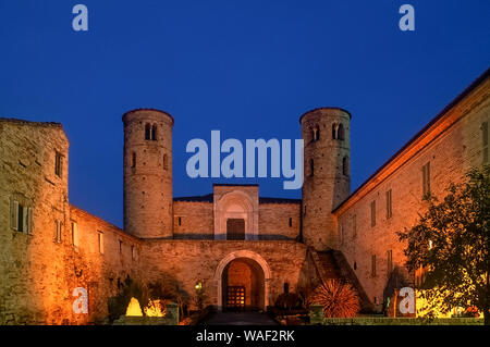 Italien Marche Corridonia San Claudio al Chienti Abtei Stockfoto