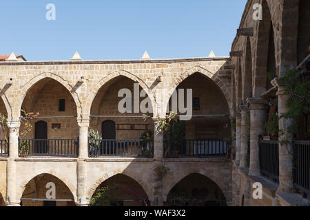 Büyük Han in Nikosia, die größte Karawanserei, Zypern. Stockfoto