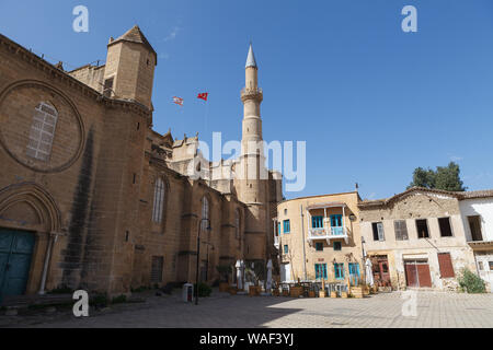 Nikosia, Zypern - März, 29, 2018: Die Selimiye Moschee in Nikosia, ehemals Kathedrale Saint Sofia. Nordzypern Stockfoto