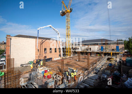 Bau einer neuen Studentenunterkunft in der Station Street in Nottingham City, Nottinghamshire England Stockfoto