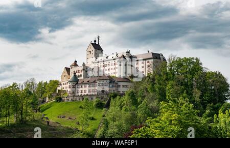 Burg Hohenaschau, Aschau im Chiemgau, Oberbayern, Bayern, Deutschland Stockfoto