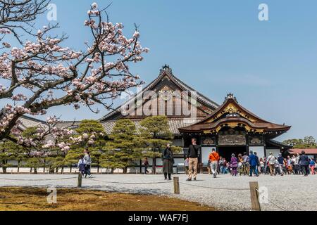 Palast, das Schloss Nijo Ninomaru Palast, das Schloss Nijo, ehemaliger Shogunat Schloss, Kyoto, Japan Stockfoto