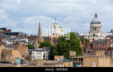 Nottingham City Centre, vom Dach der Loxley House auf Station Street in Nottingham, England Großbritannien erfasst Stockfoto