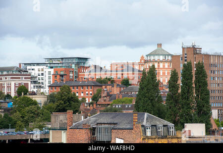 Nottingham City Centre, vom Dach der Loxley House auf Station Street in Nottingham, England Großbritannien erfasst Stockfoto