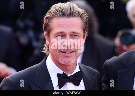 Cannes, Frankreich. 21 Mai, 2019. Premiere Film "Once Upon A Time In Hollywood" während des 72. Filmfestival von Cannes - Brad Pitt Stockfoto