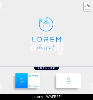 Medizinische home Logo vektor design Illustration Stock Vektor