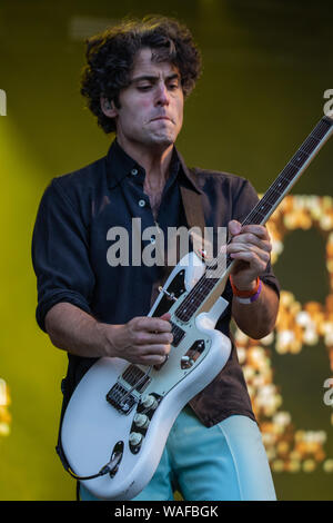 Die Impfstoffe, die live auf der Bühne Auftritt in den Garten, De Montfort Hall, Leicester 18. August 2019 Stockfoto