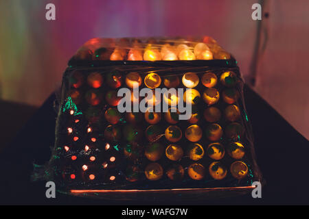 Außerirdische Außerirdische in einem Versuchslabor im UFO Stockfoto