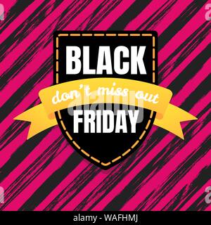 Schwarzer Freitag Verkauf inspiration Poster, Banner oder Flyer Vector Illustration auf dunklem Hintergrund. Stock Vektor