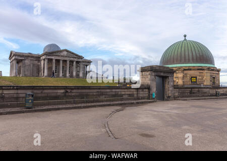 Innenstadt von Edinburgh Observatorium auf dem Calton Hill, Edinburgh, Schottland. Es wird auch als das Calton Hill Observatorium bekannt. Stockfoto