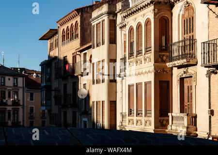 Straßen der alten Stadt Tarazona Stockfoto