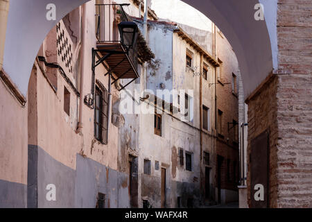 Straßen der alten Stadt Tarazona Stockfoto