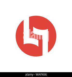 Anfangsbuchstabe L oder LL-Logo. Sauber und einfach Logo Vorlage, für ein kreatives Unternehmen, Studio, Team, etc. geeignet. Stock Vektor
