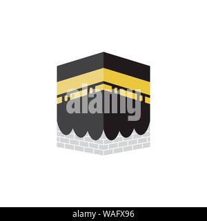 Kabah islamischen Grafik Design Template vector isoliert Stock Vektor