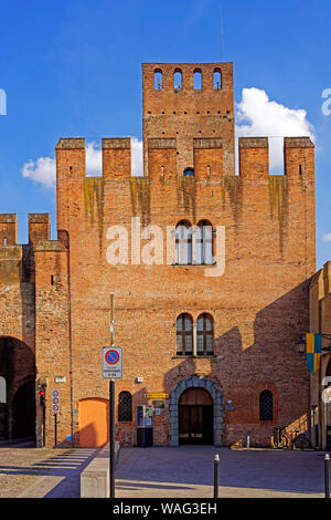 Burg Castello di San Zeno, Porta Padova, Touristeninformation, Montagnana Italien (Italia), 30076690 Stockfoto