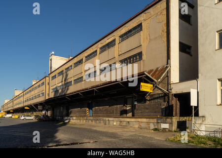 Die Gebäude der ehemaligen Freight Railway Station in Prag Zizkov (CTK Photo/Vaclav Zahorsky) Stockfoto