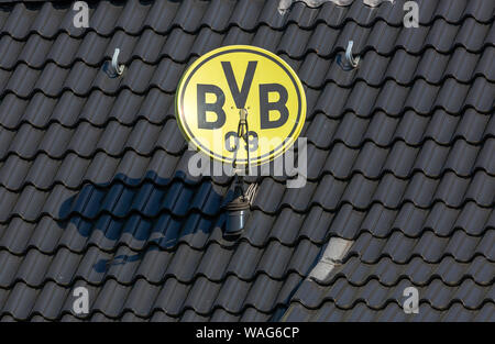 09, 1. Nationale Liga, Follower, Antenne, Antenne, Ansicht von Außen, field recording, Beschriftung, Name, Borussia, Borussia Dortmund, Bundesliga, Stockfoto