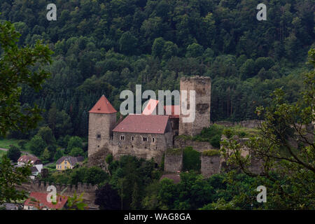 Hardegg, Niederösterreich, Österreich. Der Thayatal-Nationalpark, zusammen mit dem tschechischen Národní-Park Podyjí Stockfoto