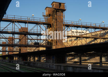 Die Gebäude der ehemaligen Freight Railway Station in Prag Zizkov (CTK Photo/Vaclav Zahorsky) Stockfoto