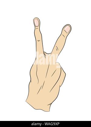 Farbige hand gezogenen Linien, Vector, weißer Hintergrund Stock Vektor