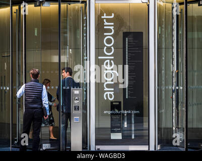 Prudential PLC Hauptsitz oder Hauptsitz. Angel Court im Finanzbezirk der Stadt London. Stockfoto