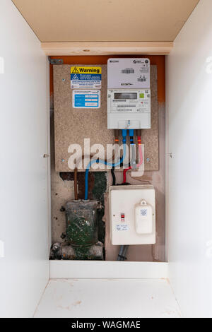 British Gas Landis+Gry E 470 Elektrizität Smart Meter mit EDMI 420 Stockfoto