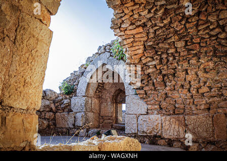 Ajloun Schloss, auch als Rabad Burg Ajloun, Jordanien, Amman, عجلون قلعة, قلعة عجلون bekannt Stockfoto