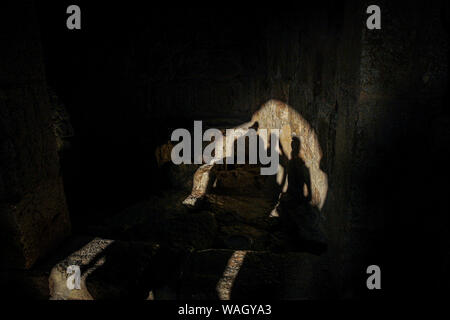 Ajloun Schloss, auch als Rabad Burg Ajloun, Jordanien, Amman, عجلون قلعة, قلعة عجلون bekannt Stockfoto