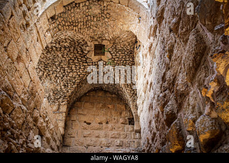 Ajloun Schloss, auch als Rabad Burg Ajloun, Jordanien, Amman, عجلون قلعة, قلعة عجلون bekannt Stockfoto