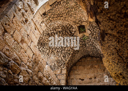 Ajloun Schloss, auch als Rabad Burg Ajloun, Jordanien, Amman, عجلون قلعة, قلعة عجلون bekannt Stockfoto