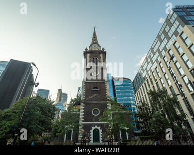 Saint Botolph ohne Aldgate Church, Aldgate Street, London, England. Stockfoto