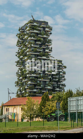 Vertikales Waldgebäude Mailand, Italien Stockfoto