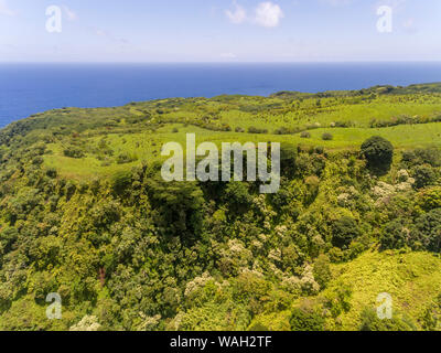 Luftaufnahme der Maui Coast und die Landschaft Stockfoto