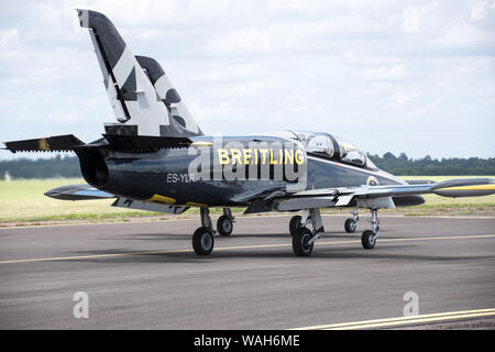 Breitling Jet Team auf taxiway, bevor die Leistung bei einer Flugschau Stockfoto