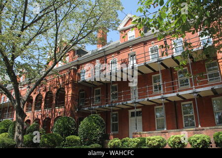 Das historische Gebäude 100 in Fort Monroe National Monument, VA, USA Stockfoto