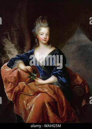 Portrait von Françoise-Marie de Bourbon, 'Mademoiselle de Blois' Duchesse d'Orléans (1677-1749) - Francois de troy, ca. 1692 Stockfoto