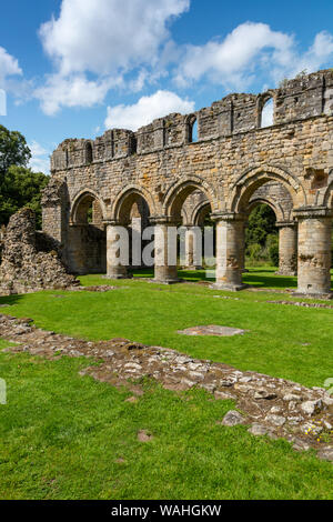 Kloster St. Maria und St. Chad von Buildwas oder Buildwas Abbey, Shropshire, Großbritannien Stockfoto