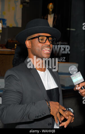 NEW YORK, NY - AUGUST 19: Schauspieler Larenz Tate beachtet wie Saks Fifth Avenue und Starz die Feiern letzte Saison von 'Power' am 19. August 2019 in New Yor Stockfoto