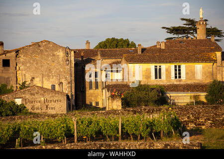 Bauernhaus in St Emilion Frankreich Stockfoto