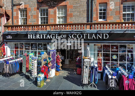 Traditionelle touristische Shop, Edinburgh, Schottland, Großbritannien Stockfoto