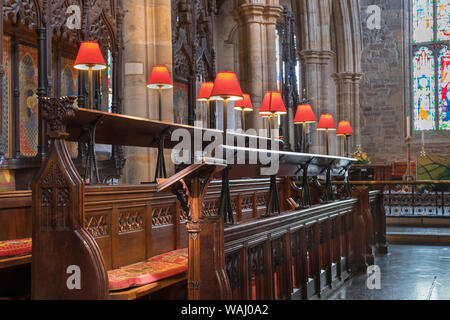 Lancaster Klosterkirche. Lancaster Lancashire, Großbritannien Stockfoto