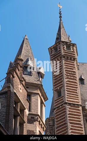 Vleeshuis Metzgerei Hall Museum Turm Antwerpen Belgien Stockfoto