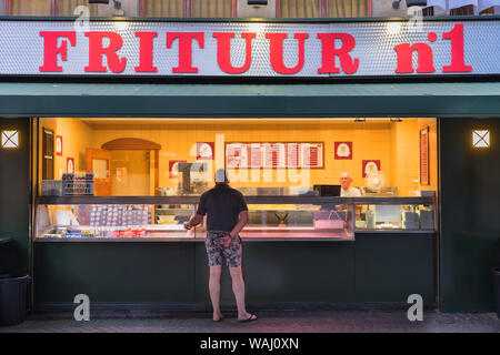 Frituur Nummer 1 Antwerpen Belgien Stockfoto