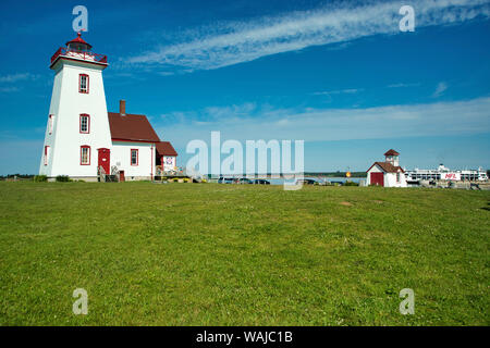 Kanada, Prince Edward Island. Holz Island Provincial Park und den Leuchtturm. (Redaktionelle nur verwenden) Stockfoto