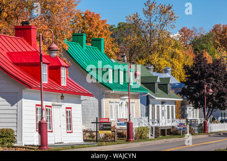 Kanada, Quebec, Saint-Jean. Traditionelle Häuser Stockfoto