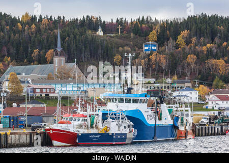 Kanada, Quebec, Riviere-au-Renard, Fischerhafen Stockfoto