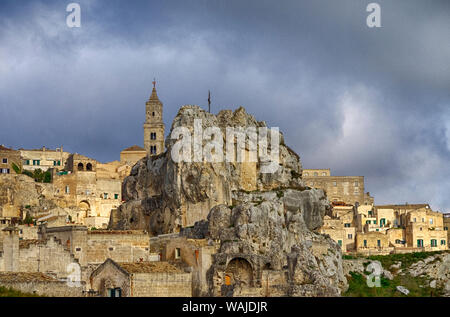 Die Santa Maria de Idris Kirche, eine Römisch-katholische Kirche von der Rückseite aus betrachtet. Stockfoto