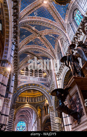 Der Dom von Siena. Dom abgeschlossen von 1215 bis 1263. Stockfoto