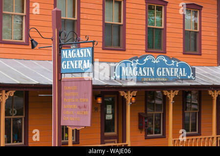 Kanada, Quebec, Kamouraska. Alte General Store Stockfoto